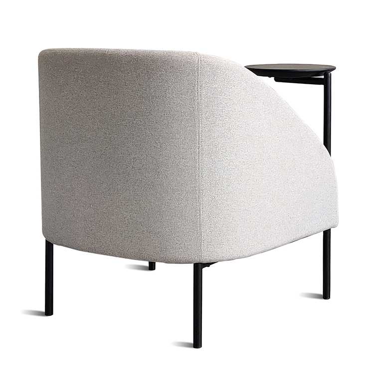 Office Leisure Sofa Chair with Writing Pad Design - Image 4