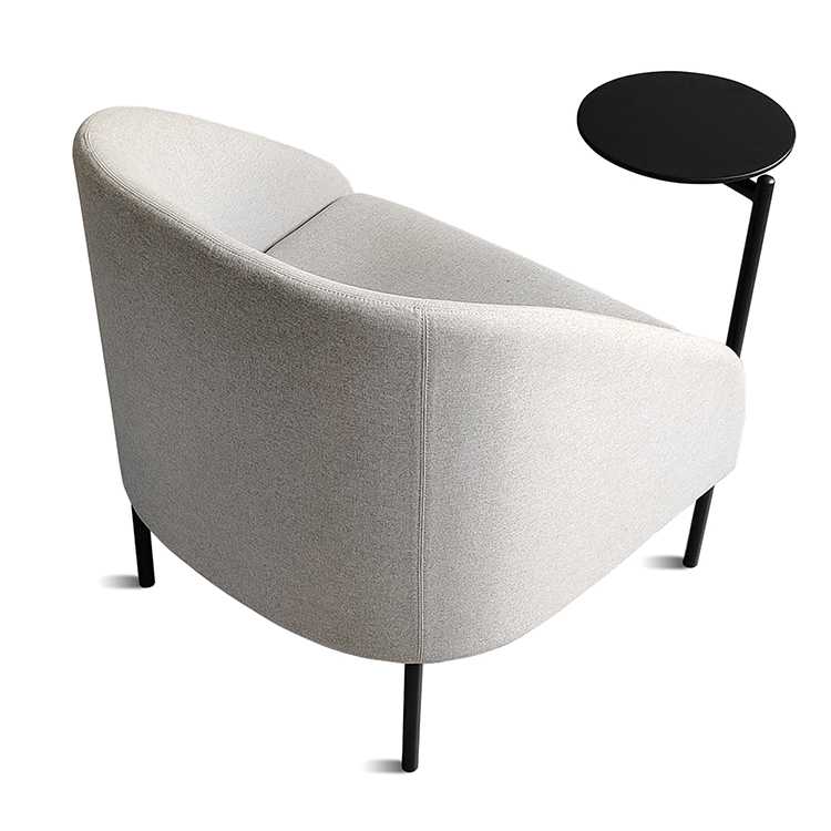 Office Leisure Sofa Chair with Writing Pad Design - Image 6