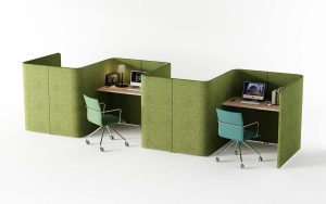 S Shape Modular Design Staff Workstation Office Cubicle