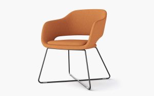 Foshan Factory Injection Molding Foam Design Armrest Leisure Chair