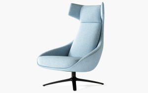 High-back Wing Accent Lounge Chair
