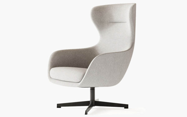 High-back Integrated Shell Design Sofa Lounge Chair