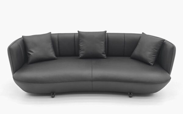 Elegant Curved High-end Luxury Leather Sofa