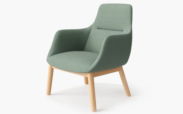 Integrated Mold Foam High-end Office Lounge Armrest Chair
