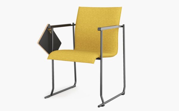 S-Shape Slim Design Multi-purpose Armrest Chair
